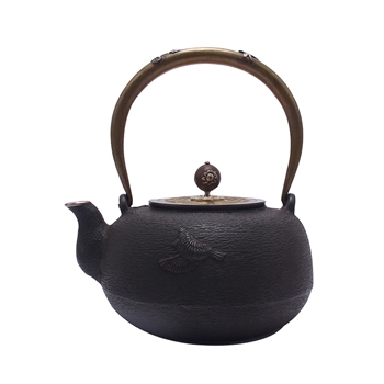 五金优选 茶具茶壶鸟语花香铁壶1.3L煮水壶