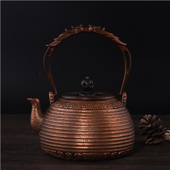 螺纹 铜壶茶壶烧水壶煮茶壶电陶炉套装功夫泡茶壶