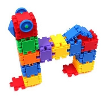 儿童玩具桌面益智方块塑料拼插玩具积木儿童早教几何玩具