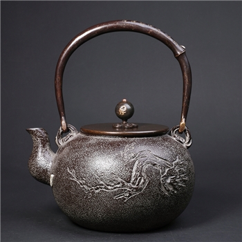 六君子铁壶铸铁泡茶专用烧水壶电陶炉煮茶器铁茶壶煮水壶